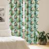 Ambesonne Boho Curtains, Simplistic Ethnic Look Botanical Ornaments as Stripes Neutral Tones, Window Treatments 2 Panel Set for Living Room Bedroom, Pair of – 28″ x 84″, Pale Khaki and Laurel Green(Caramel Burgundy)