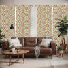 Ambesonne Boho Curtains, Simplistic Ethnic Look Botanical Ornaments as Stripes Neutral Tones, Window Treatments 2 Panel Set for Living Room Bedroom, Pair of – 28″ x 84″, Pale Khaki and Laurel Green(Multi Color)