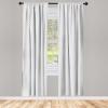 Ambesonne Boho Curtains, Simplistic Ethnic Look Botanical Ornaments as Stripes Neutral Tones, Window Treatments 2 Panel Set for Living Room Bedroom, Pair of – 28″ x 84″, Pale Khaki and Laurel Green(Off White Grey)