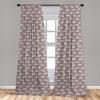 Ambesonne Boho Curtains, Simplistic Ethnic Look Botanical Ornaments as Stripes Neutral Tones, Window Treatments 2 Panel Set for Living Room Bedroom, Pair of – 28″ x 84″, Pale Khaki and Laurel Green(Mint Green)