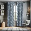 Ambesonne Boho Curtains, Simplistic Ethnic Look Botanical Ornaments as Stripes Neutral Tones, Window Treatments 2 Panel Set for Living Room Bedroom, Pair of – 28″ x 84″, Pale Khaki and Laurel Green(Blue Grey)