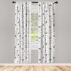 Ambesonne Boho Curtains, Simplistic Ethnic Look Botanical Ornaments as Stripes Neutral Tones, Window Treatments 2 Panel Set for Living Room Bedroom, Pair of – 28″ x 84″, Pale Khaki and Laurel Green(Umber Beige)