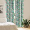 Ambesonne Boho Curtains, Simplistic Ethnic Look Botanical Ornaments as Stripes Neutral Tones, Window Treatments 2 Panel Set for Living Room Bedroom, Pair of – 28″ x 84″, Pale Khaki and Laurel Green(Almond Green)
