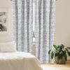 Ambesonne Boho Curtains, Simplistic Ethnic Look Botanical Ornaments as Stripes Neutral Tones, Window Treatments 2 Panel Set for Living Room Bedroom, Pair of – 28″ x 84″, Pale Khaki and Laurel Green(Azure Blue)