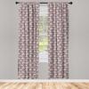 Ambesonne Boho Curtains, Simplistic Ethnic Look Botanical Ornaments as Stripes Neutral Tones, Window Treatments 2 Panel Set for Living Room Bedroom, Pair of – 28″ x 84″, Pale Khaki and Laurel Green(Mint Green)