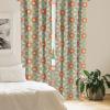 Ambesonne Boho Curtains, Simplistic Ethnic Look Botanical Ornaments as Stripes Neutral Tones, Window Treatments 2 Panel Set for Living Room Bedroom, Pair of – 28″ x 84″, Pale Khaki and Laurel Green(Multi Color)