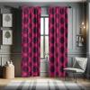 Ambesonne Boho Curtains, Simplistic Ethnic Look Botanical Ornaments as Stripes Neutral Tones, Window Treatments 2 Panel Set for Living Room Bedroom, Pair of – 28″ x 84″, Pale Khaki and Laurel Green(Purple Pink)