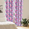 Ambesonne Boho Curtains, Simplistic Ethnic Look Botanical Ornaments as Stripes Neutral Tones, Window Treatments 2 Panel Set for Living Room Bedroom, Pair of – 28″ x 84″, Pale Khaki and Laurel Green(Cream Pink)