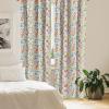 Ambesonne Boho Curtains, Simplistic Ethnic Look Botanical Ornaments as Stripes Neutral Tones, Window Treatments 2 Panel Set for Living Room Bedroom, Pair of – 28″ x 84″, Pale Khaki and Laurel Green(Red Green)