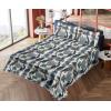 Ambesonne Butterflies Sheet Set, Watercolor Design Branches Spring Life on Neutral Colored Backdrop, Fitted and Flat Sheet with Pillowcases Bedding Accent 4 Piece Set, Queen, Pale Grey Sepia Blush(Champagne and Dark Sky Blue)