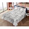Ambesonne Butterflies Sheet Set, Watercolor Design Branches Spring Life on Neutral Colored Backdrop, Fitted and Flat Sheet with Pillowcases Bedding Accent 4 Piece Set, Queen, Pale Grey Sepia Blush(Pale Grey Sepia Blush)