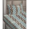 Ambesonne Butterflies Sheet Set, Watercolor Design Branches Spring Life on Neutral Colored Backdrop, Fitted and Flat Sheet with Pillowcases Bedding Accent 4 Piece Set, Queen, Pale Grey Sepia Blush(Cadet Blue Champagne)