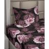 Ambesonne Butterflies Sheet Set, Watercolor Design Branches Spring Life on Neutral Colored Backdrop, Fitted and Flat Sheet with Pillowcases Bedding Accent 4 Piece Set, Queen, Pale Grey Sepia Blush(Dark Purple Blush and Plum)