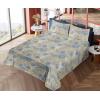 Ambesonne Butterflies Sheet Set, Watercolor Design Branches Spring Life on Neutral Colored Backdrop, Fitted and Flat Sheet with Pillowcases Bedding Accent 4 Piece Set, Queen, Pale Grey Sepia Blush(Avocado Green Cobalt Blue)