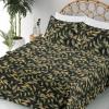 Ambesonne Butterflies Sheet Set, Watercolor Design Branches Spring Life on Neutral Colored Backdrop, Fitted and Flat Sheet with Pillowcases Bedding Accent 4 Piece Set, Queen, Pale Grey Sepia Blush(Pistachio Green Mustard)