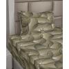 Ambesonne Butterflies Sheet Set, Watercolor Design Branches Spring Life on Neutral Colored Backdrop, Fitted and Flat Sheet with Pillowcases Bedding Accent 4 Piece Set, Queen, Pale Grey Sepia Blush(Khaki Peacock Green)