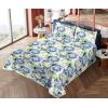 Ambesonne Butterflies Sheet Set, Watercolor Design Branches Spring Life on Neutral Colored Backdrop, Fitted and Flat Sheet with Pillowcases Bedding Accent 4 Piece Set, Queen, Pale Grey Sepia Blush(Green Blue and Purple)