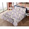 Ambesonne Butterflies Sheet Set, Watercolor Design Branches Spring Life on Neutral Colored Backdrop, Fitted and Flat Sheet with Pillowcases Bedding Accent 4 Piece Set, Queen, Pale Grey Sepia Blush(Lavender Champagne)
