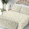 Ambesonne Butterflies Sheet Set, Watercolor Design Branches Spring Life on Neutral Colored Backdrop, Fitted and Flat Sheet with Pillowcases Bedding Accent 4 Piece Set, Queen, Pale Grey Sepia Blush(Avocado Green Pale Lilac)