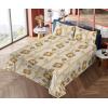 Ambesonne Butterflies Sheet Set, Watercolor Design Branches Spring Life on Neutral Colored Backdrop, Fitted and Flat Sheet with Pillowcases Bedding Accent 4 Piece Set, Queen, Pale Grey Sepia Blush(Pale Tan Dark Yellow)