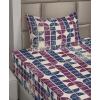 Ambesonne Butterflies Sheet Set, Watercolor Design Branches Spring Life on Neutral Colored Backdrop, Fitted and Flat Sheet with Pillowcases Bedding Accent 4 Piece Set, Queen, Pale Grey Sepia Blush(Champagne Plum Indigo)