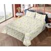 Ambesonne Butterflies Sheet Set, Watercolor Design Branches Spring Life on Neutral Colored Backdrop, Fitted and Flat Sheet with Pillowcases Bedding Accent 4 Piece Set, Queen, Pale Grey Sepia Blush(Avocado Green Pale Lilac)