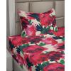 Ambesonne Butterflies Sheet Set, Watercolor Design Branches Spring Life on Neutral Colored Backdrop, Fitted and Flat Sheet with Pillowcases Bedding Accent 4 Piece Set, Queen, Pale Grey Sepia Blush(Dark Coral Champagne)