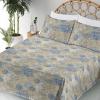 Ambesonne Butterflies Sheet Set, Watercolor Design Branches Spring Life on Neutral Colored Backdrop, Fitted and Flat Sheet with Pillowcases Bedding Accent 4 Piece Set, Queen, Pale Grey Sepia Blush(Avocado Green Cobalt Blue)