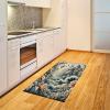 Ambesonne Classic Area Rug, Hedonistic Pampered Room in Muted Tones Neutral Colors Rich Ornament, Flat Woven Accent Rug for Living Room Bedroom Dining Room, 4′ X 5′ 7″, Coconut and Off White(Blush Dark Slate Blue)