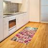 Ambesonne Classic Area Rug, Hedonistic Pampered Room in Muted Tones Neutral Colors Rich Ornament, Flat Woven Accent Rug for Living Room Bedroom Dining Room, 4′ X 5′ 7″, Coconut and Off White(Pink Beige and Pale Sky Blue)