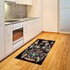 Ambesonne Classic Area Rug, Hedonistic Pampered Room in Muted Tones Neutral Colors Rich Ornament, Flat Woven Accent Rug for Living Room Bedroom Dining Room, 4′ X 5′ 7″, Coconut and Off White(Brown Dark Green Grey)