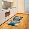 Ambesonne Classic Area Rug, Hedonistic Pampered Room in Muted Tones Neutral Colors Rich Ornament, Flat Woven Accent Rug for Living Room Bedroom Dining Room, 4′ X 5′ 7″, Coconut and Off White(Dark Turquoise and Peach)