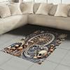 Ambesonne Classic Area Rug, Hedonistic Pampered Room in Muted Tones Neutral Colors Rich Ornament, Flat Woven Accent Rug for Living Room Bedroom Dining Room, 4′ X 5′ 7″, Coconut and Off White(Blue Violet Pale Brown)