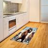 Ambesonne Classic Area Rug, Hedonistic Pampered Room in Muted Tones Neutral Colors Rich Ornament, Flat Woven Accent Rug for Living Room Bedroom Dining Room, 4′ X 5′ 7″, Coconut and Off White(Pale Blue Umber and Chocolate)