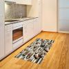 Ambesonne Classic Area Rug, Hedonistic Pampered Room in Muted Tones Neutral Colors Rich Ornament, Flat Woven Accent Rug for Living Room Bedroom Dining Room, 4′ X 5′ 7″, Coconut and Off White(Amber Brown and Taupe)