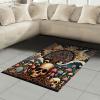 Ambesonne Classic Area Rug, Hedonistic Pampered Room in Muted Tones Neutral Colors Rich Ornament, Flat Woven Accent Rug for Living Room Bedroom Dining Room, 4′ X 5′ 7″, Coconut and Off White(Pale Yellow and Multicolor)