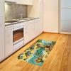 Ambesonne Classic Area Rug, Hedonistic Pampered Room in Muted Tones Neutral Colors Rich Ornament, Flat Woven Accent Rug for Living Room Bedroom Dining Room, 4′ X 5′ 7″, Coconut and Off White(Yellow Aqua Green)