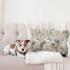 Ambesonne Classic Decorative Throw Pillow Case Pack of 2, Extravagant Hall with Oceanic and Neutral Color Details Room View Print, Couch Bedroom Living Room Cushion Cover, 18″, Coconut and Sea Blue(Eggshell Pale Slate Blue)
