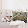 Ambesonne Classic Decorative Throw Pillow Case Pack of 2, Extravagant Hall with Oceanic and Neutral Color Details Room View Print, Couch Bedroom Living Room Cushion Cover, 18″, Coconut and Sea Blue(Pale Brown Hunter Green)