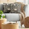 Ambesonne Classic Decorative Throw Pillow Case Pack of 2, Extravagant Hall with Oceanic and Neutral Color Details Room View Print, Couch Bedroom Living Room Cushion Cover, 18″, Coconut and Sea Blue(Eggshell and Charcoal Grey)