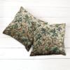 Ambesonne Classic Decorative Throw Pillow Case Pack of 2, Extravagant Hall with Oceanic and Neutral Color Details Room View Print, Couch Bedroom Living Room Cushion Cover, 18″, Coconut and Sea Blue(Pale Brown Hunter Green)