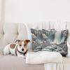 Ambesonne Classic Decorative Throw Pillow Case Pack of 2, Extravagant Hall with Oceanic and Neutral Color Details Room View Print, Couch Bedroom Living Room Cushion Cover, 18″, Coconut and Sea Blue(Blue Grey Pale Sepia)