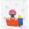 Ambesonne Classic Shower Curtain, Hedonistic Pampered Room in Muted Tones Neutral Colors Rich Ornament, Cloth Fabric Bathroom Decor Set with Hooks, 69″ W x 84″ L, Coconut and Off White(Orange Pink)