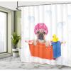 Ambesonne Classic Shower Curtain, Hedonistic Pampered Room in Muted Tones Neutral Colors Rich Ornament, Cloth Fabric Bathroom Decor Set with Hooks, 69″ W x 84″ L, Coconut and Off White(Orange Pink)