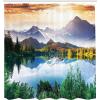 Ambesonne Classic Shower Curtain, Hedonistic Pampered Room in Muted Tones Neutral Colors Rich Ornament, Cloth Fabric Bathroom Decor Set with Hooks, 69″ W x 84″ L, Coconut and Off White(Green/Blue/Brown)