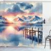 Ambesonne Classic Shower Curtain, Hedonistic Pampered Room in Muted Tones Neutral Colors Rich Ornament, Cloth Fabric Bathroom Decor Set with Hooks, 69″ W x 84″ L, Coconut and Off White(Peach Blush Ceil Blue)