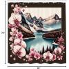 Ambesonne Classic Shower Curtain, Hedonistic Pampered Room in Muted Tones Neutral Colors Rich Ornament, Cloth Fabric Bathroom Decor Set with Hooks, 69″ W x 84″ L, Coconut and Off White(Pink Brown and Cadet Blue)