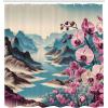 Ambesonne Classic Shower Curtain, Hedonistic Pampered Room in Muted Tones Neutral Colors Rich Ornament, Cloth Fabric Bathroom Decor Set with Hooks, 69″ W x 84″ L, Coconut and Off White(Pale Purple and Sea Blue)