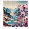 Ambesonne Classic Shower Curtain, Hedonistic Pampered Room in Muted Tones Neutral Colors Rich Ornament, Cloth Fabric Bathroom Decor Set with Hooks, 69″ W x 84″ L, Coconut and Off White(Pale Purple and Sea Blue)