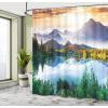 Ambesonne Classic Shower Curtain, Hedonistic Pampered Room in Muted Tones Neutral Colors Rich Ornament, Cloth Fabric Bathroom Decor Set with Hooks, 69″ W x 84″ L, Coconut and Off White(Green/Blue/Brown)